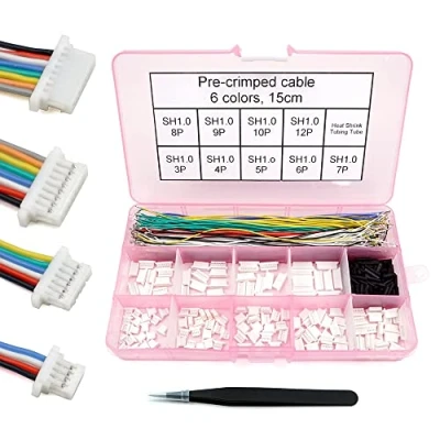 Image de Connecteurs SH 1.0 et câbles en silicone pré sertis compatibles avec JST 1,0 mm pour contrôleur de vol drone FPV SpeedyBee F405 Holybro Kakute H7 F7 T Motor Velox