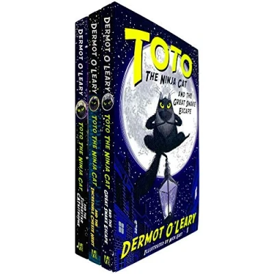 Image de Toto the Ninja Cat Series Books 1 3 Collection Set by Dermot O’Leary (Great Snake Escape, Incredible Cheese Heist &amp; Superstar Catastrophe)