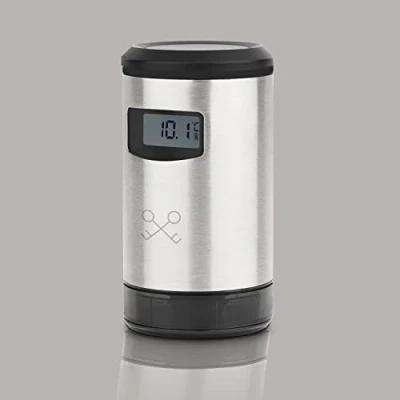 Image de Les Petits Champs Pompe Sous Vide Automatique WOM820 Acier Inoxydable, Conservation du Vin jusqu&#039;à 7 Jours, Détection de Pression, Sans BPA, Recharge USB