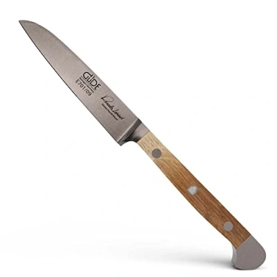 Image de Güde Solingen Couteau à légumes forgé, 9 cm, Bois DE chêne Baril, Alpha CHÊNE Baril Double mitre, fabriqué la Main en Allemagne