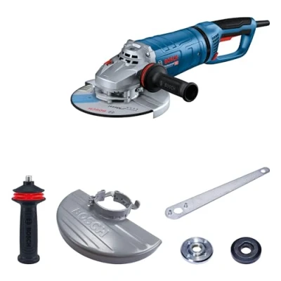 Image de Bosch Professional meuleuse angulaire filaire GWS 27 230 JR (puissance 2 700 W, Ø disque : mm, avec KickBack Control et Vibration Control, capot de protection)