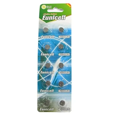 Image de 10 Eunicell AG3 / LR41 192/392 Piles Bouton Longue durée de Conservation 0% Mercure (Date d&#039;expiration marqué)