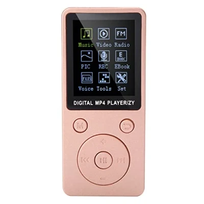 Image de Dpofirs Mini Lecteur MP4 de Musique pour étudiants, MP3 Portable Le Sport, Prise en multifonctionnelle et vidéo AMV, Livre électrique, Radio, Carte mémoire