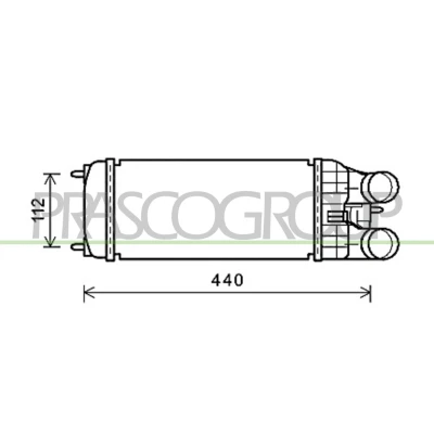 Image de PRASCO CI325N001 Intercooler PEUGEOT: 207 3/5 portes, 308 I 208 CITROËN: C3 II, DS3 3 Picasso, DS: portes