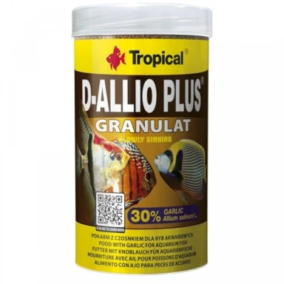 Image de Tropical D ALLIO Plus GRANULAT 100ml / 60g Nourriture en Flocons Multi ingrédients pour Poisson à l&#039;ail