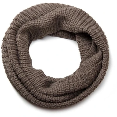 Image de styleBREAKER Écharpe en tricot fin unisexe, écharpe tube unie, à côtes, 01018112, couleur:Taupe