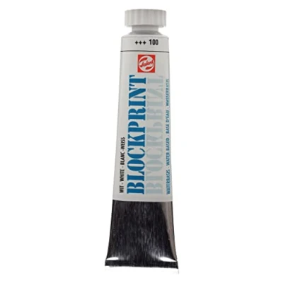 Image de Talens Peinture à l’eau pour gravure et linogravure 20 ml, blanc, 20ml