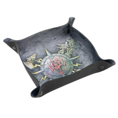 Image de Plateau à dés Dice Tray pour Jeux de société et RPG Age of Sigmar, Warhammer 40k, The 9 Age, FRP Éclateur Crâne