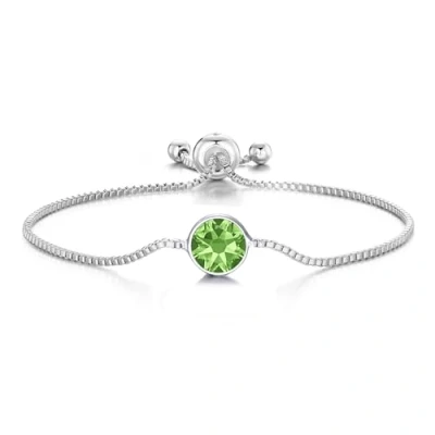 Image de Philip Jones Bracelet en cristal vert clair créé avec des cristaux Zircondia®
