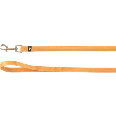 Image de Flamingo Laisse Chien Noekie Jaune S 120cm 15mm Mousqueton avec revêtement en Nickel Brillant