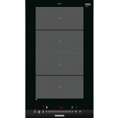 Image de Plaque Induction 2 feux Siemens EX375FXB1E de cuisson Dimensions produit (LxP en cm) : 30.2 / 52