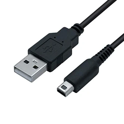 Image de Mcbazel Câble de Charge USB pour NS DSI/ 3DS/3DS XL/New 3DS/New 3DS 2DS 2DS/2DS XL/2DS/Dsi XL Noir