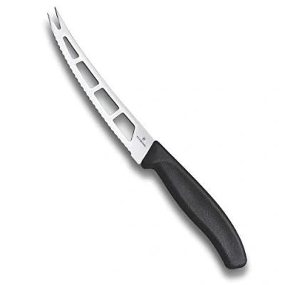 Image de Victorinox Swiss Classic Couteau à Beurre, avec Tranchant Denté, Lavable au Lave Vaisselle, Noir