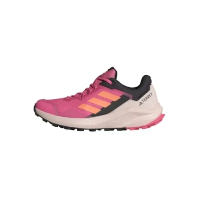 Image de Adidas Terrex Trailrider Chaussures de running, Femme, Taille: 44, pink fusion amber tint Matière synthétique