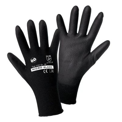 Image de L+D 1151 10 Gant de protection noir Nylon