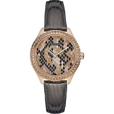 Image de GUESS Femme Analogique Numérique Quartz Montre avec Bracelet en W0626L2
