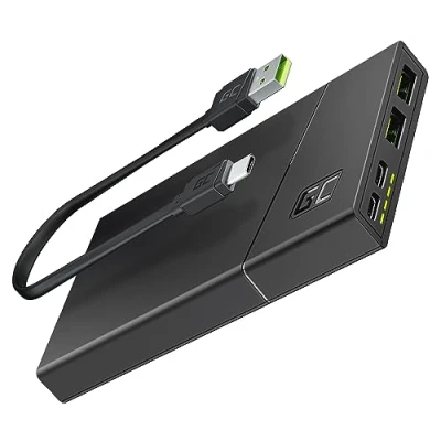 Image de Green Cell Batterie Externe GC PowerPlay10S 10000mAh 4 Port Power Bank avec 2X USB C 18W Delivery et Quick Charge 3.0 Rapide pour iPhone, iPad Pro, Smartphone, Tablet Autres