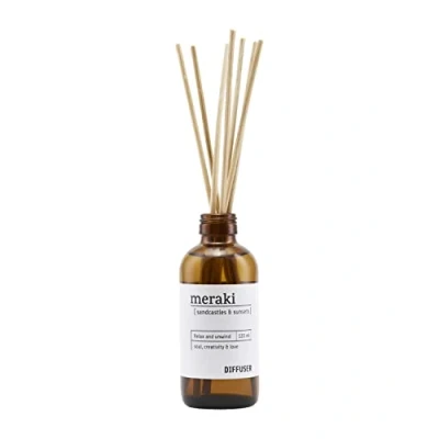 Image de Meraki Diffuseur de sable et coucher soleil avec 7 bâtonnets, castles soleil, 120 ml