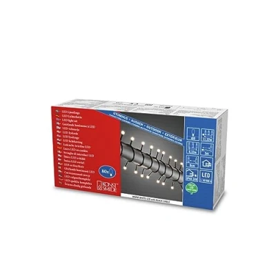 Image de Konstsmide 3680 207 Guirlande Lumineuse avec Globes à LED, Plastique, 2.4 W, Blanc
