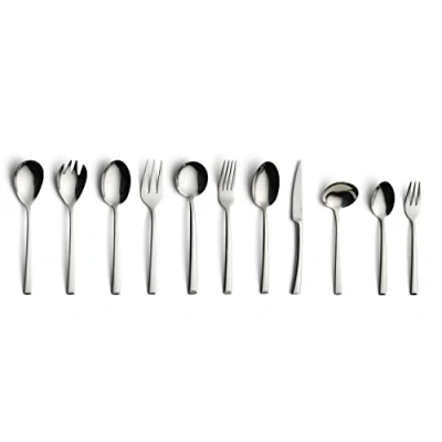 Image de ECHTWERK couverts de table Avelino, Edition d&#039;argent, 68 pièces, set pour 12 personnes, acier inoxydable 18/10, cassette rangement incluse, EW BS 6805