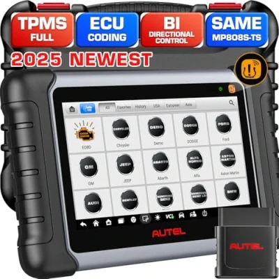 Image de Autel MaxiDAS DS808TS: 2024 Android 11 Codage ECU Professionnel&amp; TPMS comme MP808S TS/ MS906 Pro MS906TS, Mise à Niveau de MP808TS/ DS808TS/ MP808S/ DS808, Contrôle Bidirectionnel&amp; 31+ Services
