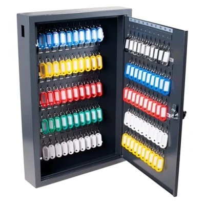 Image de PAVO Armoires Luxe 100 clés, Acier allié, Gris foncé