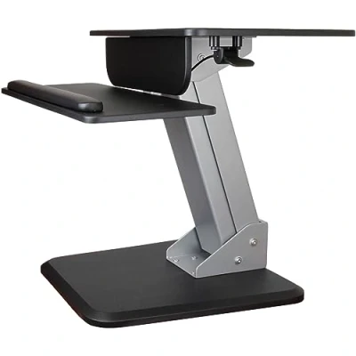 Image de StarTech.com Poste de travail debout ergonomique Bureau assis avec hauteur réglable par ressort pneumatique (ARMSTS)