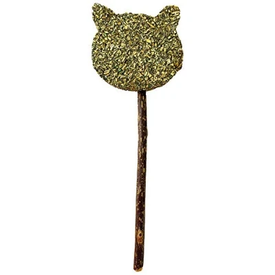 Image de Croci Euphoria Stick Catnip Cat Face, Jouet Comestible pour Chat à Base d&#039;herbe Chat, 14 cm