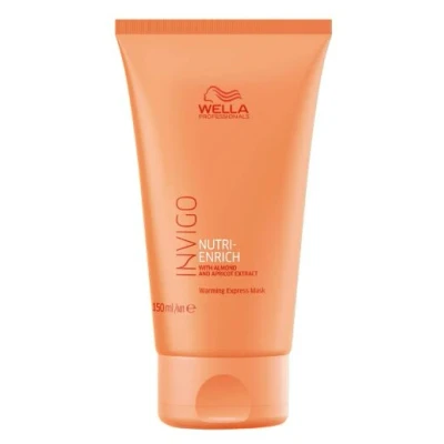 Image de Wella Professionals Invigo Nutri Enrich Masque Cheveux Express Auto Chauffant Nutrition Instantanée pour Secs et Abîmés Vitamine E (150ml)