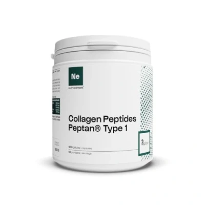 Image de Nutrielement Collagène Peptide Type 1 400 Gélules Collagene hydrolysé Complément alimentaire Tendons, Articulations, Peau et Cheveux By Nutrimuscle