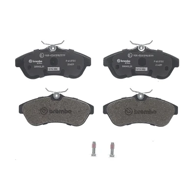 Image de BREMBO P 61 075X Jeu de plaquettes frein contact signal d&#039;usure exclu avec accessoires CITROËN: C3 I 3/5 portes, C2 II