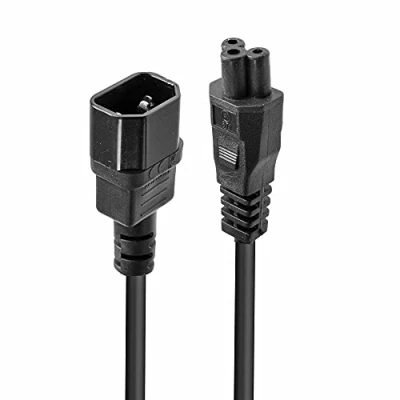 Image de Cable d&#039;alimentation Lindy C14 vers C5 M/F 2m (Noir)