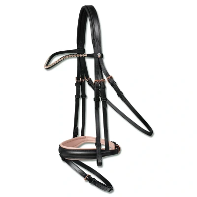 Image de Waldhausen Bridon X Line Rosé Anglais Combiné Noir Cob