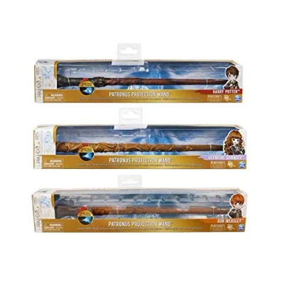 Image de Spin Master Games Wizarding World Harry Potter, Patronus Projection Wand de 33 cm, Jouets pour Enfants à partir 6 Ans