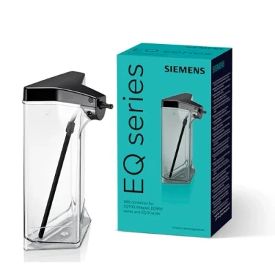 Image de Siemens Récipient à lait intégré pour les modèles EQ.9 plus, EQ900 et EQ700 integral, lavable au lave vaisselle, facile retirer, pratique ranger, TZ90009