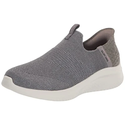 Image de Skechers Femme Hands Free Slip Ins Ultra Flex 3.0 Smooth Step Basket, Gris, 37 EU Large
