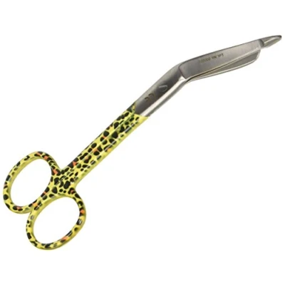 Image de GIMA Ciseaux d&#039;infirmière en acier inoxydable 14 cm Motif léopard 20511