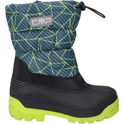 Image de CMP Kids SNEEWY Snowboots Chaussures de Marche, Bleu Vert Lime (Deep Lake Acido), 24 EU