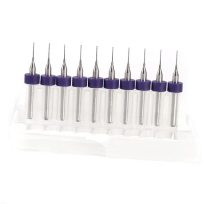 Image de 10pcs Micro Forets de Carte PCB Peu Foret Carbure Drill Bits Circuit Imprimé d&#039;Impression 0.1mm à 1.4mm Outil Perceuse(0.7mm)