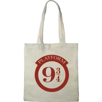 Image de HARRY POTTER TOTE BAG PLATFORM 9 3/4», REFERENCE : BWHAPOMBB006, ECRU, 38 X 40 CM