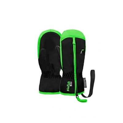 Image de Reusch Ben Mitten Gants Mixte, 7716 Noir/Vert Fluo, XL