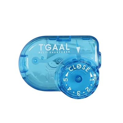 Image de KUTSUWA STAD T&#039;GAAL Taille crayon à angle réglable, bleu translucide, 1 pièce (RS036BL)