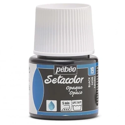 Image de Pébéo 295019 Setacolor Opaque 1 Flacon Noir 45 ML