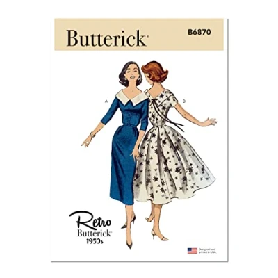 Image de Butterick B6870A5 Robe pour femme Format A5 (34 36 38 40 42) Papier