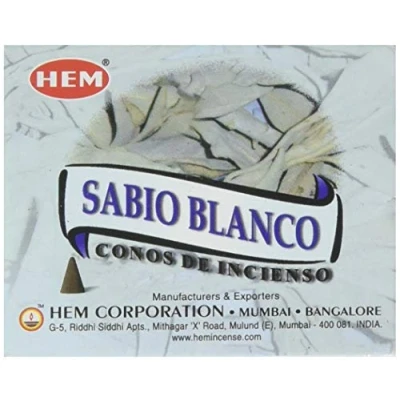 Image de HEM Encens White Sage Sauge Blanche Cônes