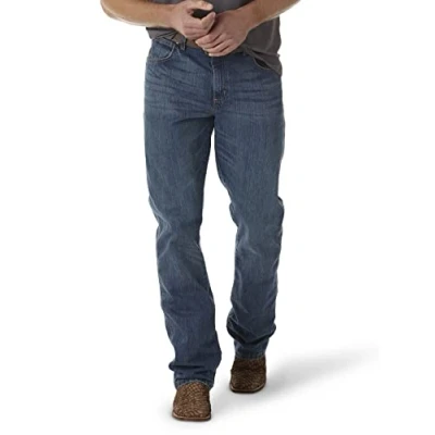 Image de Wrangler All Terrain Gear by Relaxed Boot Cut Bootcut Chic De Corte/Holgado/ر//ر/ن Retrô COM Ajuste Relaxadoretro Relax Fit Jeans, True Blue., 34W x 32L