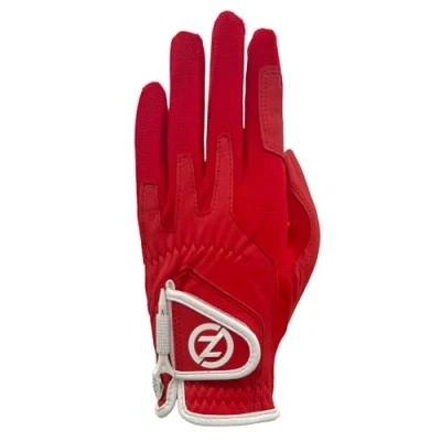 Image de Zero Friction Cabretta Elite Gant de Golf pour Femme Main Gauche Rouge Taille Unique