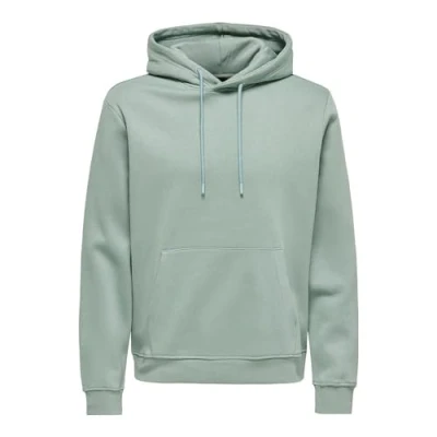 Image de ONLY &amp; SONS Onsconnor Reg Sweat à Capuche Noos Sweatshirt, Vert Chinois, XL Homme