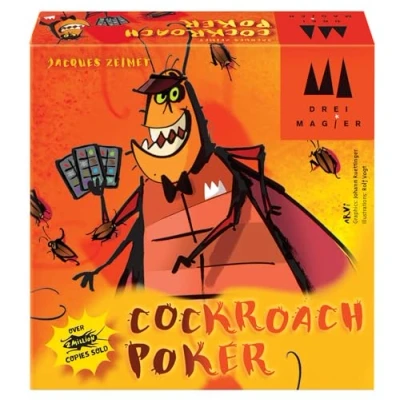 Image de Coiledspring Games Schmidt , DMS Cockroach Poker English Edition Card Game Ages 8+ 2 6 Players 15 Minutes Playing Time,Orange