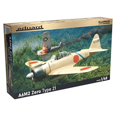 Image de Eduard EDK82212 Profipack A6M2 Zero Type 21 Kit de modélisme Couleur moulée